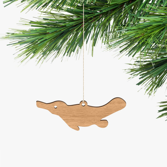Platypus Souvenir Ornament - Tasmanian Oak Wood